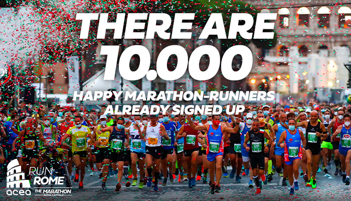 What a race! So far, there are already 10,000 participants for Acea Run Rome The Marathon
