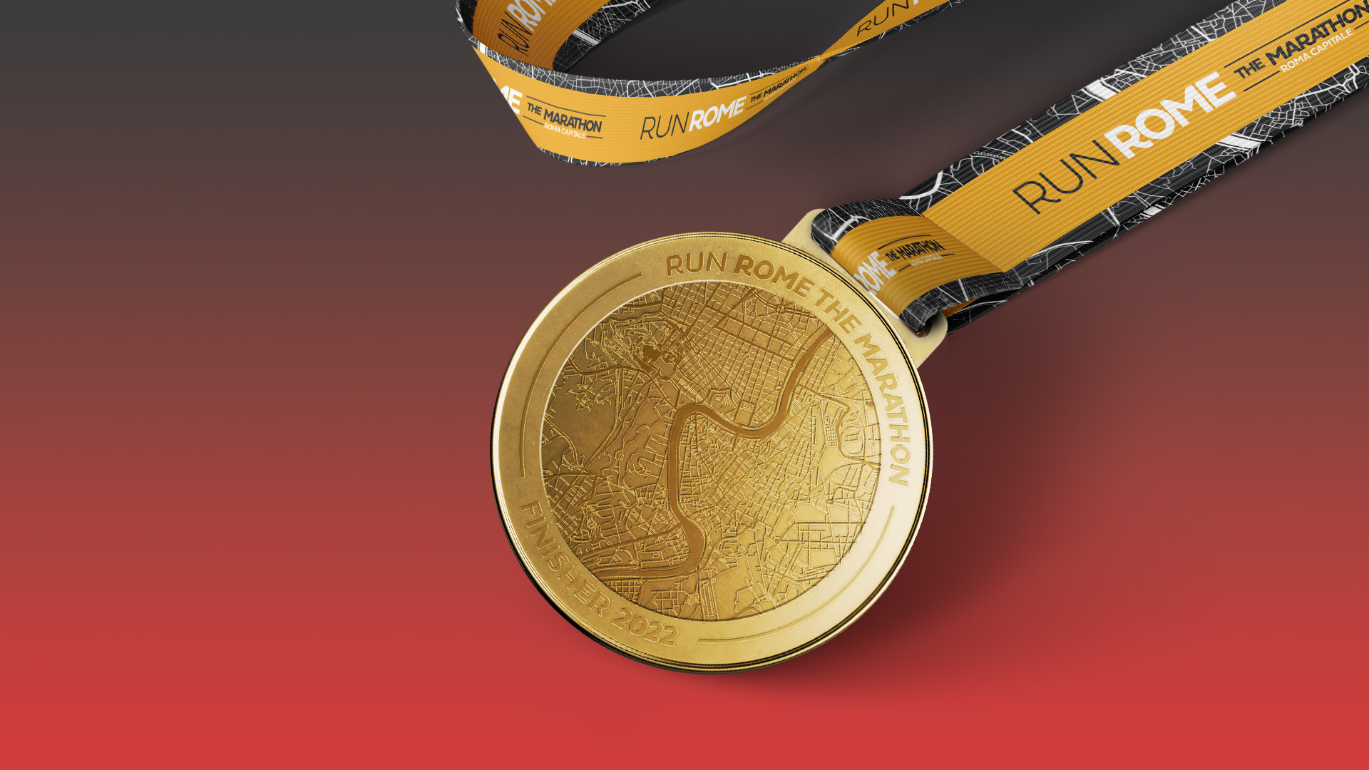 The three medals of Acea Run Rome The Marathon