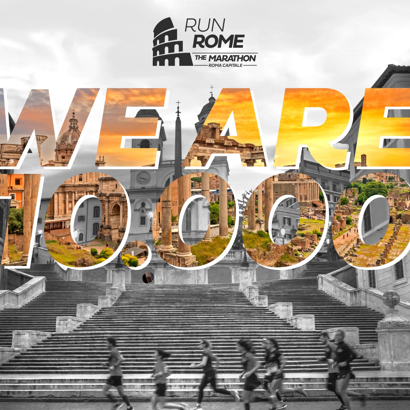 Già 10.000 iscritti per Run Rome The Marathon, Roma vale un viaggio