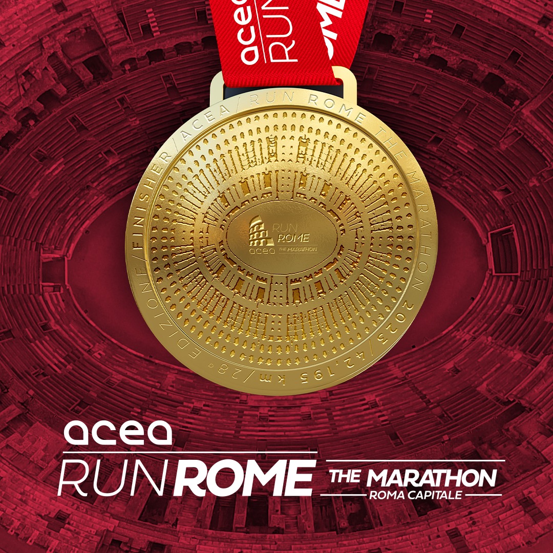 It’s the Colosseum on the medals for Run Rome The Marathon 2023