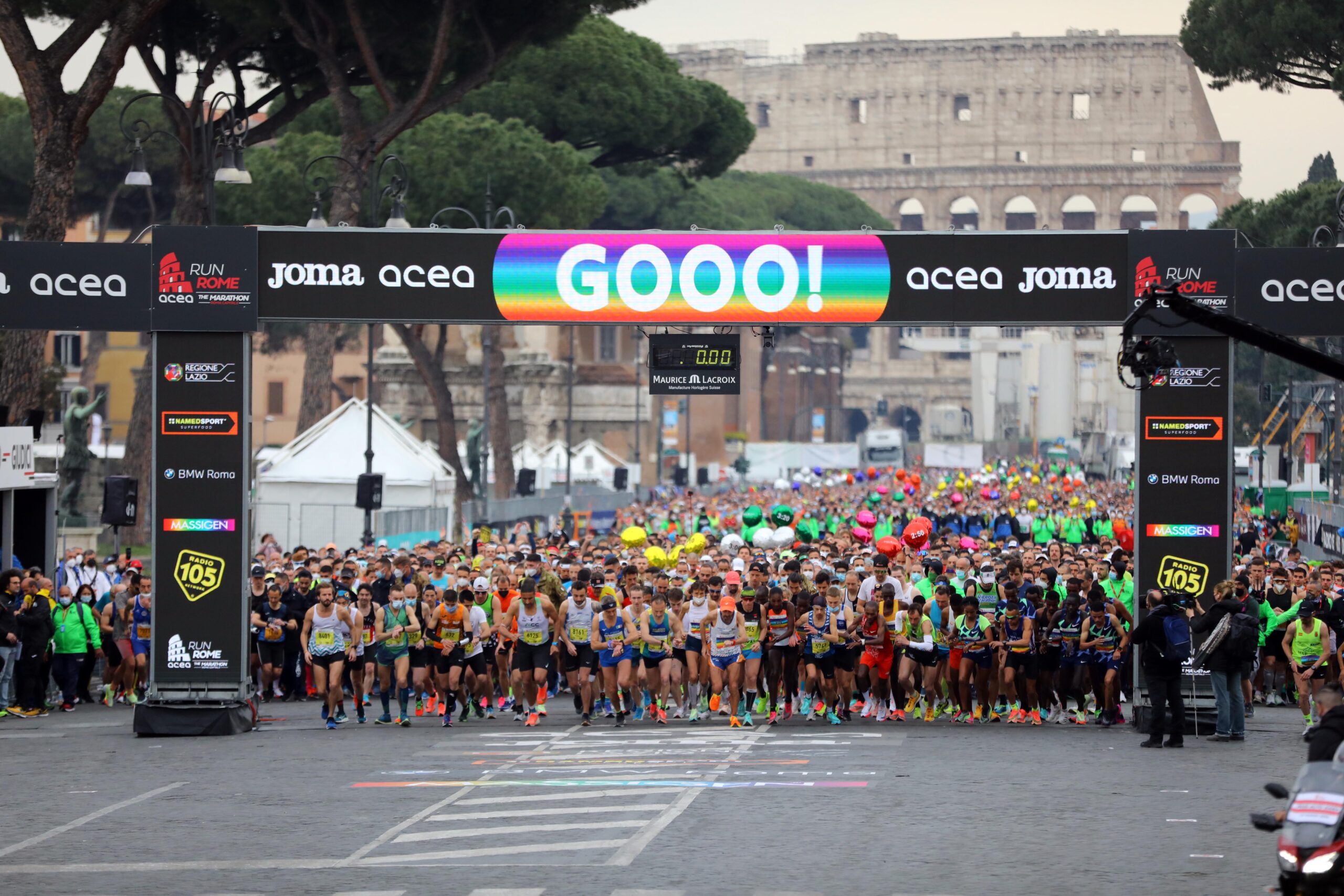 Partenza anticipata ore 8:00 per Acea Run Rome The Marathon